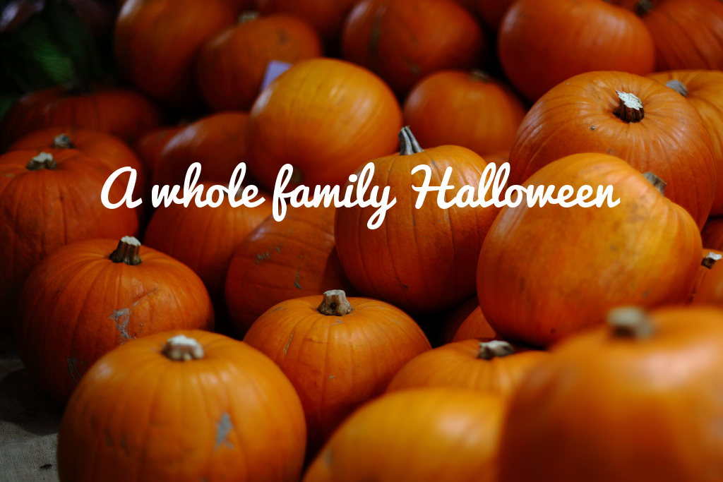 a whole family halloween