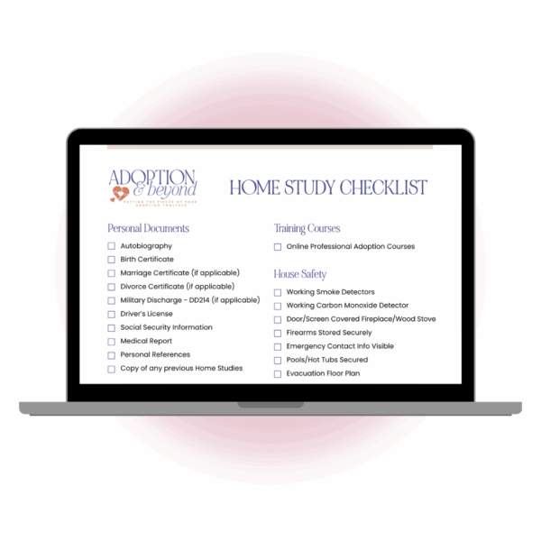 Home Study Checklist preview as though reading on a computer